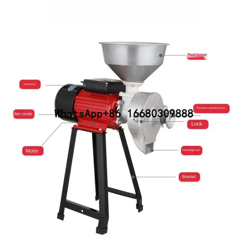 

Commercial Grinder Wet And Dry Corn Grain Grinder Grinding Wheat Flour Milling Machine Flour Mill