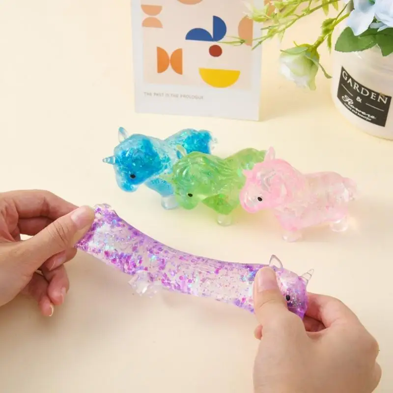 

Adorable Single Horned Horse Squeeze Toy Stretchy TPR Stress Relief Ball For Hand Exercise And Sensory Stimulation A2UB
