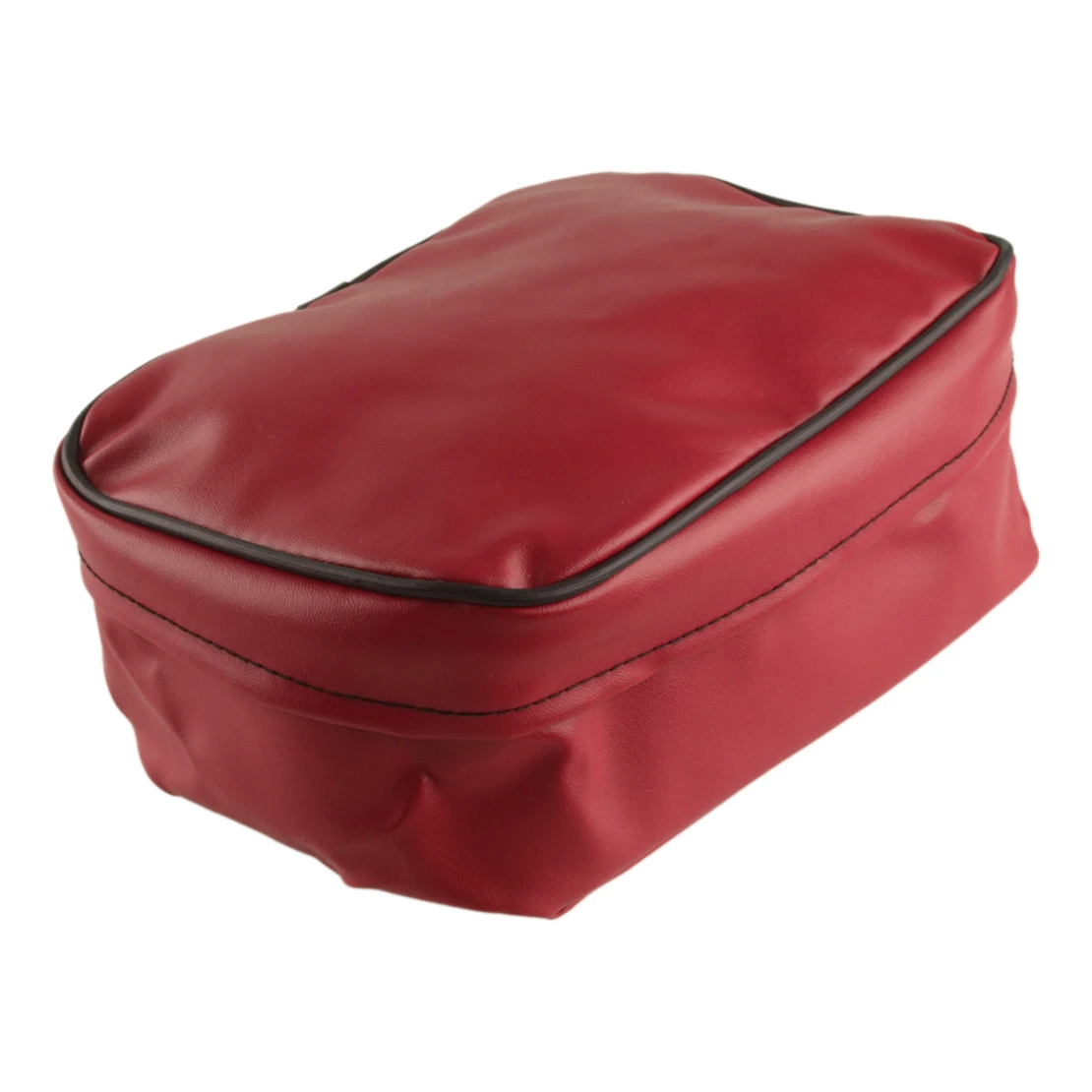 Red Universal Motorcycle Tool Storage Bag PU Leather Fit for Honda XR250 Kawasaki KLX250 Suzuki DRZ250 Yamaha TTR250
