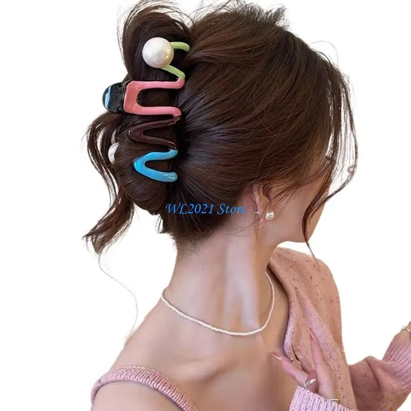 

G5GC Modern Hair Claw Clip Barrettes Women's Hair Accessories Comfortable Wear