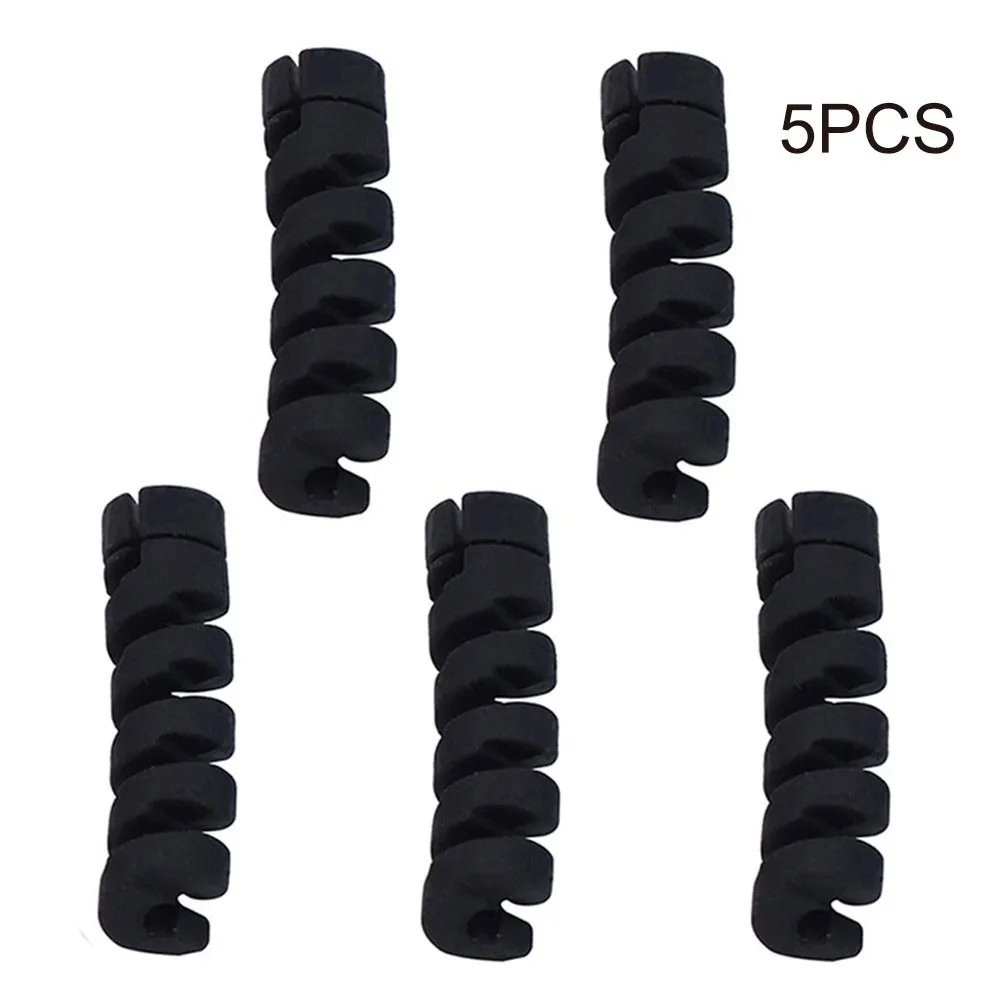 5Pcs Bike Brake Cable Pipe Protective Sleeve Shift Line Housing Cover Wire Diameter 4-5MM Bicycle Cable Rubber Protector Cover