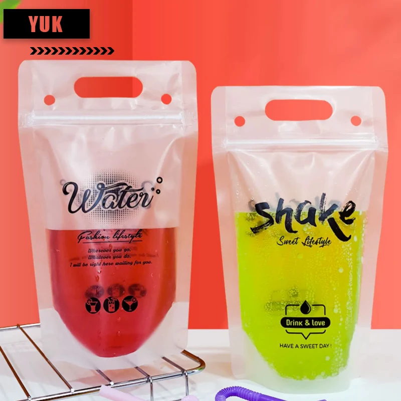 Customized Printing Of Transparent Beverage Packaging Bags For Juice, Coffee Milk Tea