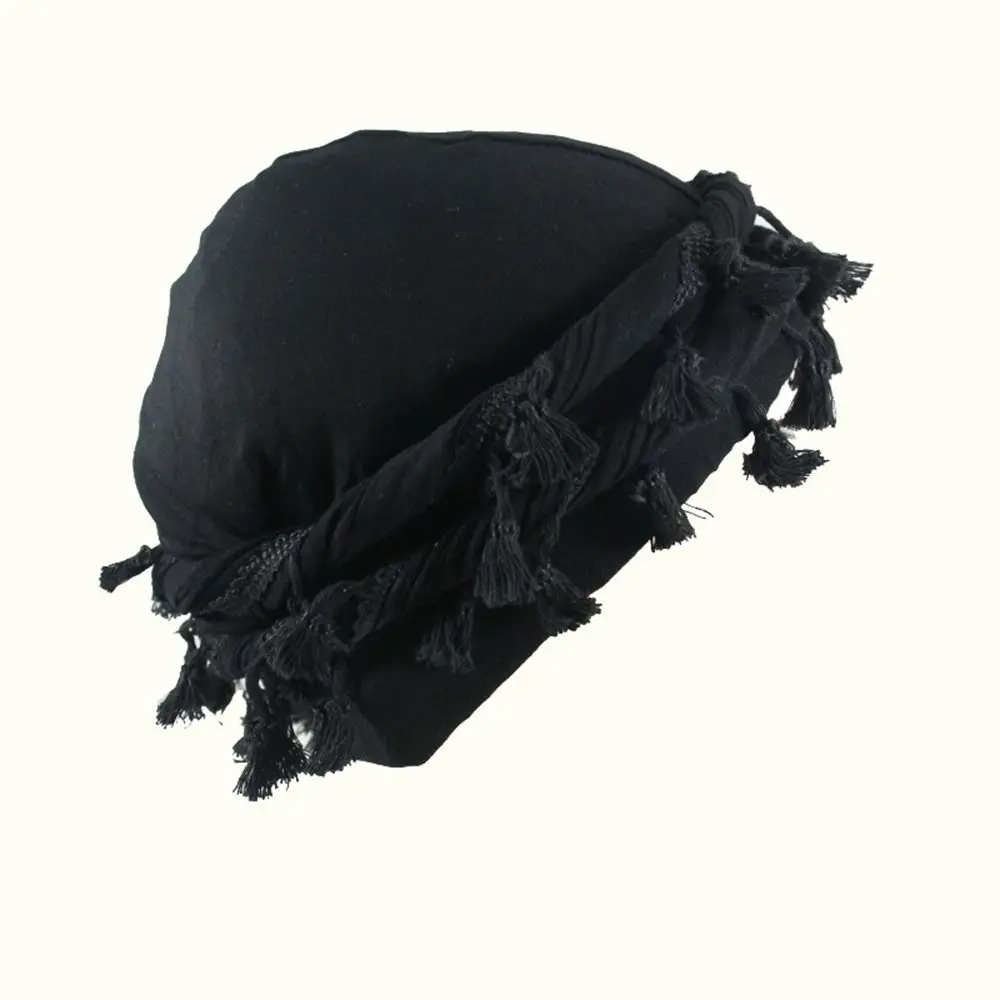 Turban Durag for Men Unisex Satin Silk Lined Elastic Turban Head Wrap Head Scarf