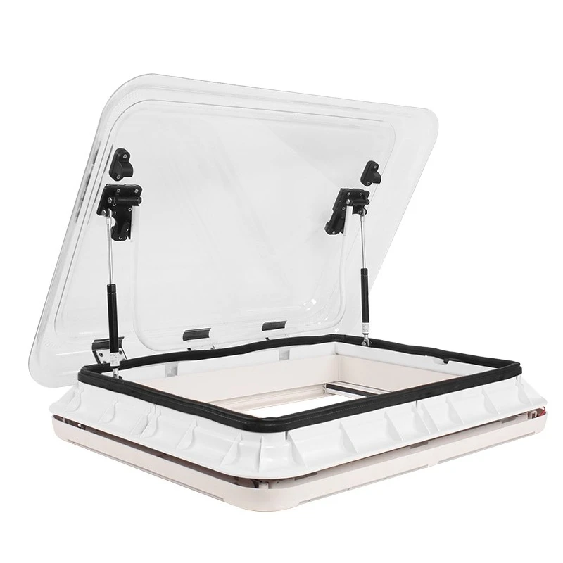 

RV sunroof modification accessories acrylic double thickened roof ventilation window with sunshade and mosquito net