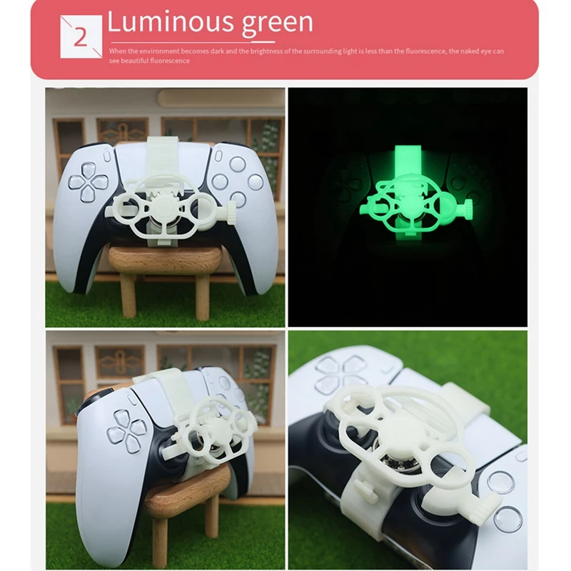 B04B-عجلة قيادة صغيرة لمقبض PS5 عصا التحكم في اللعبة لعبة السباق وحدة التحكم المساعدة ملحقات مقبض الألعاب #6