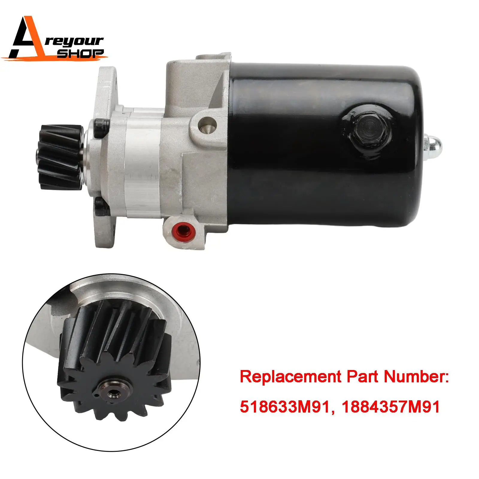 Areyourshop 523090M91 Power Steering Pump for Massey Ferguson 30 40 50 65 165 265