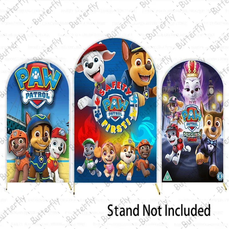 

Arch Cartoon Paw Patrol Dog Marshall Chase Boy Birthday Party Backdrop Cover Baby Shower Background Photography Photo Skye Zuma