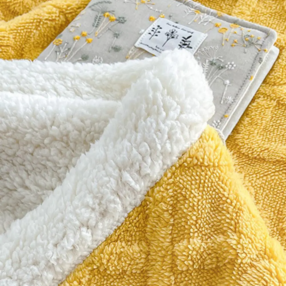 Inverno engrossado cobertor fluff pelúcia dupla camada 3d jacquard escritório nap dormitório casa cama sofá viagem aconchegante cobertor quente