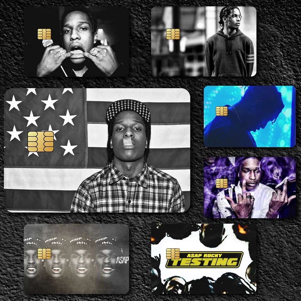 rapper A-Asap Rocky Decorative Small Waterproof Chip 4PCS Card Sticker New Anti-Scratch