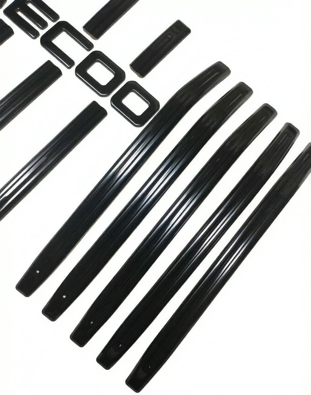 Für Jaecoo5 JAECOO J5 2025-2026 Edelstahl Glänzend Schwarze Emblem-Abdeckung Frontgrill-Emblem-Verkleidung – Detail 2
