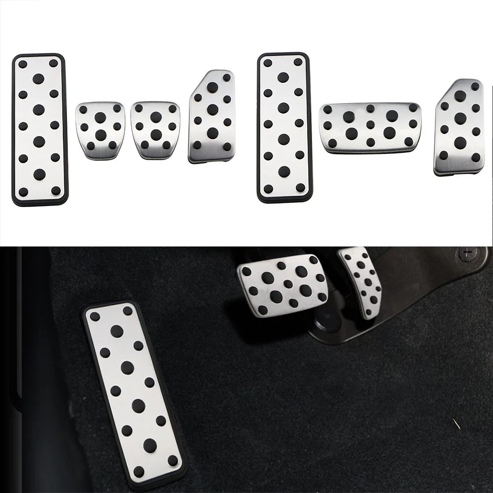 Car Pedals Gas Brake Rest Pedal Cover for Subaru Forester SK 2019-2021 XV GT 2017-2021 Impreza GJ 2015-2021 Stainless Steel Pad