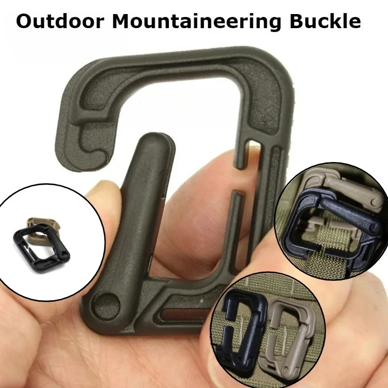 5 قطعة مشبك تسلق الجبال أداة تخييم خارجية D-نوع ITW Grimloc مولي قفل EDC ظهره معلقة شبكة هوك مشبك