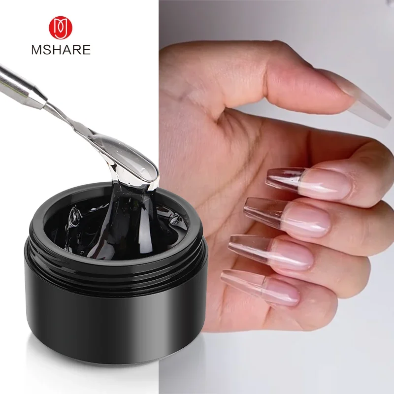 MSHARE Purple Lilac Builder Extension Gel TPO Free 50 ml Selbstnivellierendes Gel für den Nagelaufbau UV-LED Whosale Logo-Anpassung