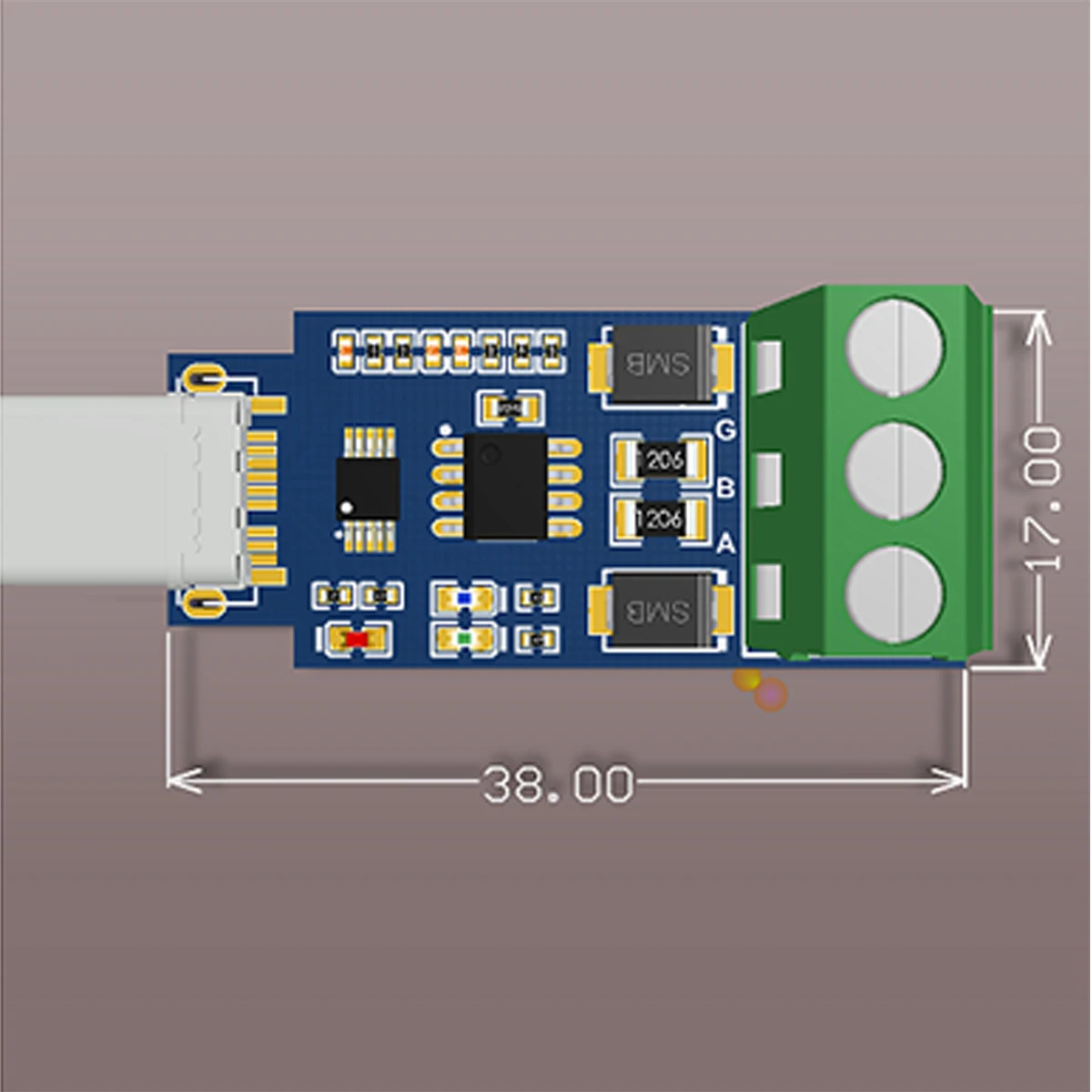 UBS Type-C To RS485 CH340 Android USB To Serial RS485 USB