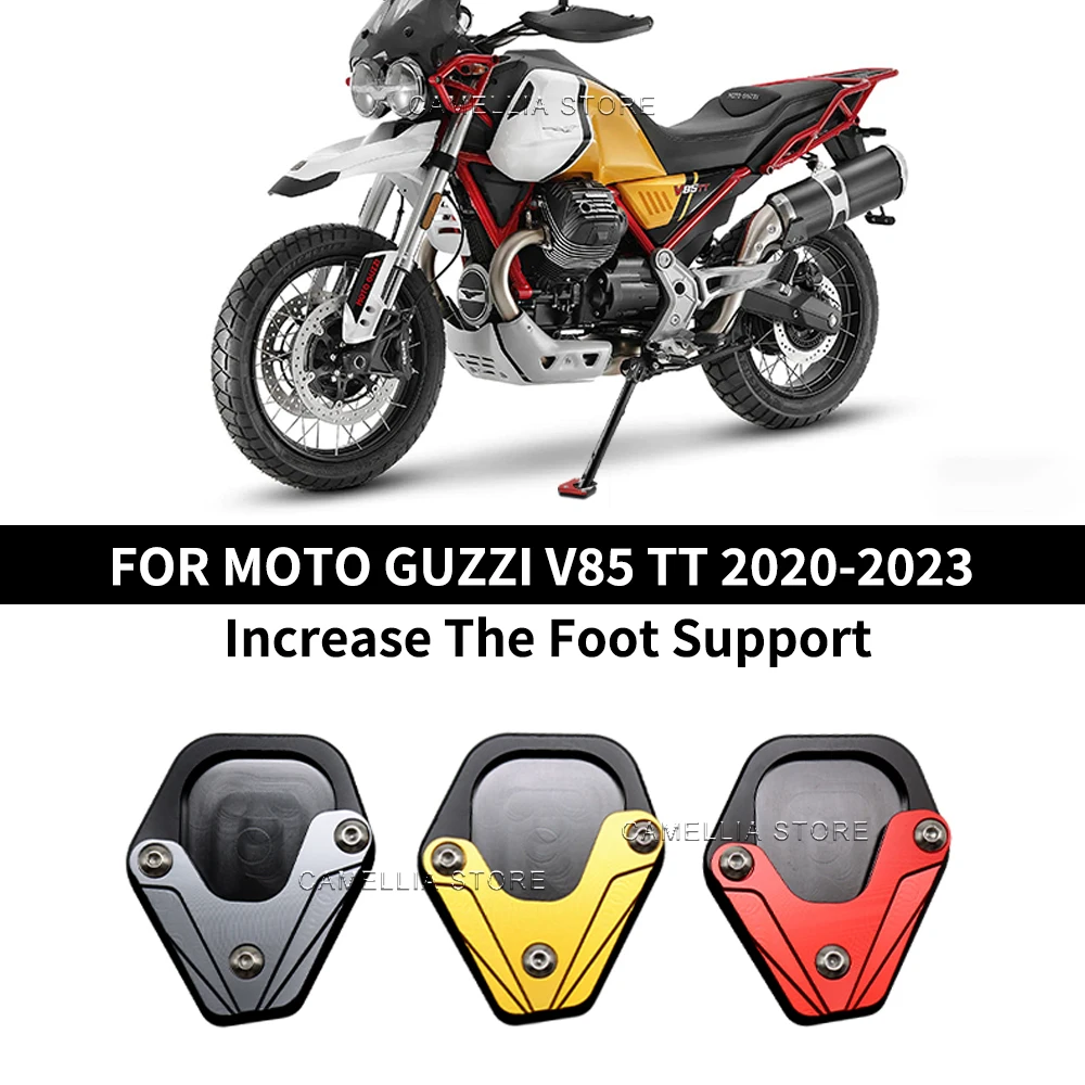 

for MOTO GUZZI V85 TT 2020-2023 Motorcycle Accessories Aluminum Alloy Black Motorcycle Footrest Motorcycle Tripod Anti Slip