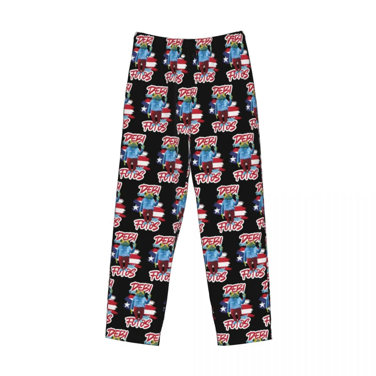 

Custom Bad Bunny DTMF Debi Tirar Mas Fotos Pajama Pants Men Sleepwear Sleep Lounge Bottoms with Pockets