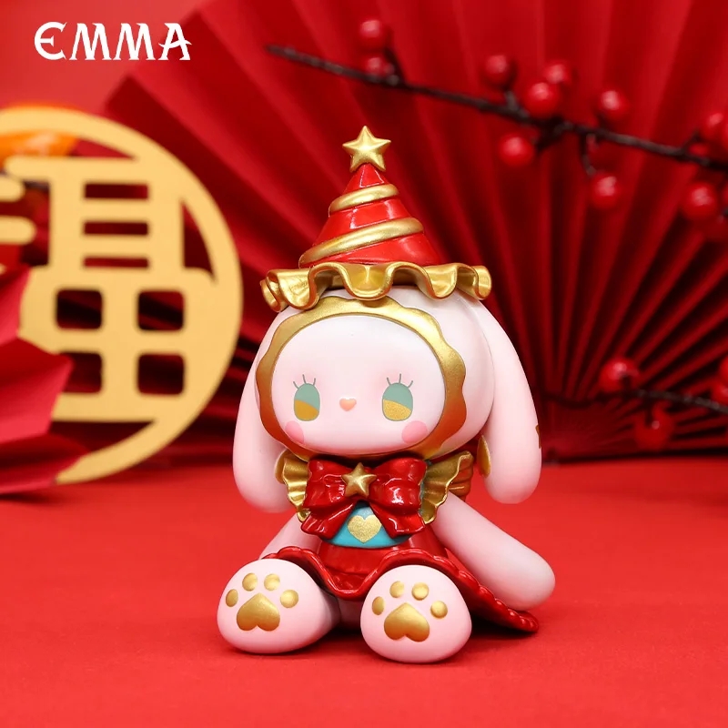 Emma Chinese New Year Limited Model Figures Action Kawaii Toys for Girls Birthday Gift Desktop Ornaments Collection Collectible