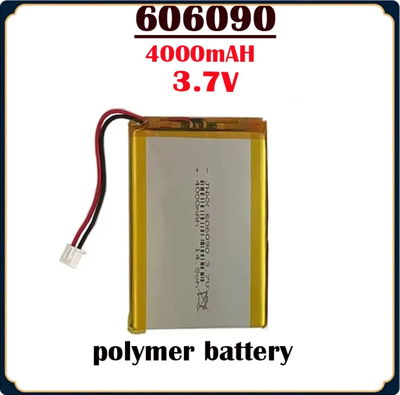 606090 4000mAh 3.7v Rechargeable Lithium Battery forGPS Camera Power Bank Tablet Electric Toy Lithium PolymerBattery аккумулятор