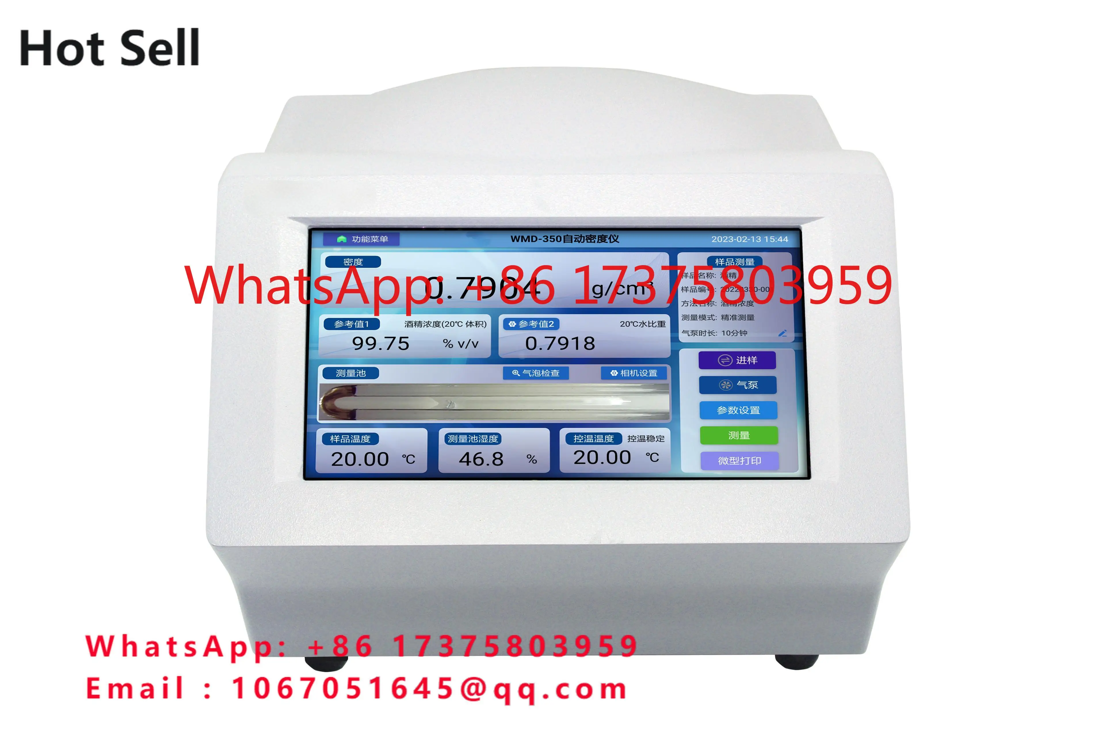 Laboratory Desktop High Precision with Peltier Temperature Control Density Meter for Liquids