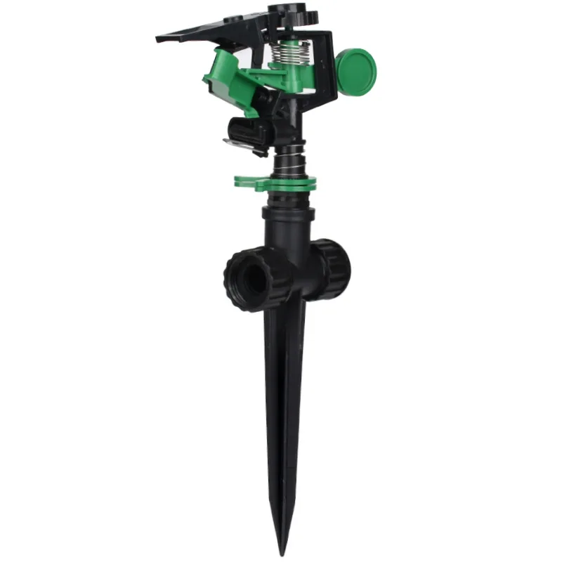 Plastic adjustable rocker sprinkler head  automatic rotating for landscaping chemical site dust removal lawn irrigation