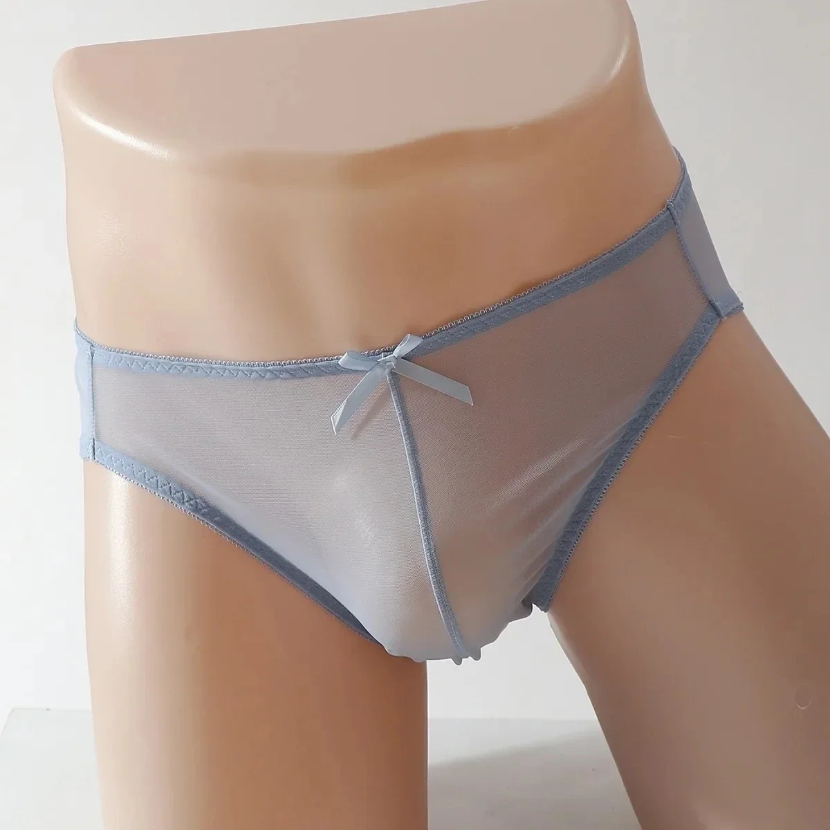 

Man's Summer Thin Bowtie Mesh See Through Erotic Pants briefs Live Show Dance Private Party Costumes