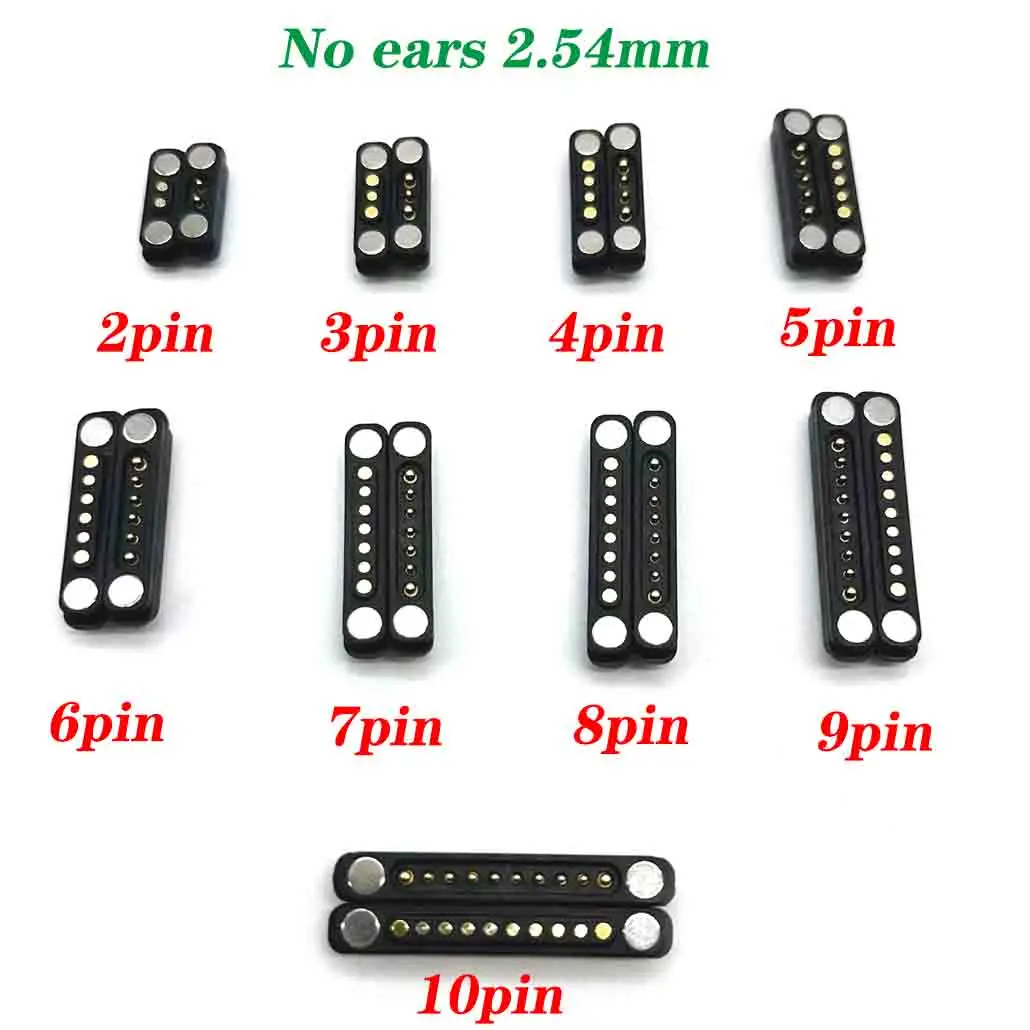 

1sets 5A 2/10Pin Waterproof Magnetic Pogo Pin Connector New product 2.54mm 4.0MM Pitch Male Female Spring Loaded DC Power Socket