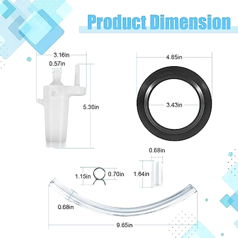 34122 Comprehensive Vacuum Breaker Kit Perfect For Various Residence RV Toilets Easy Install Easy To Use