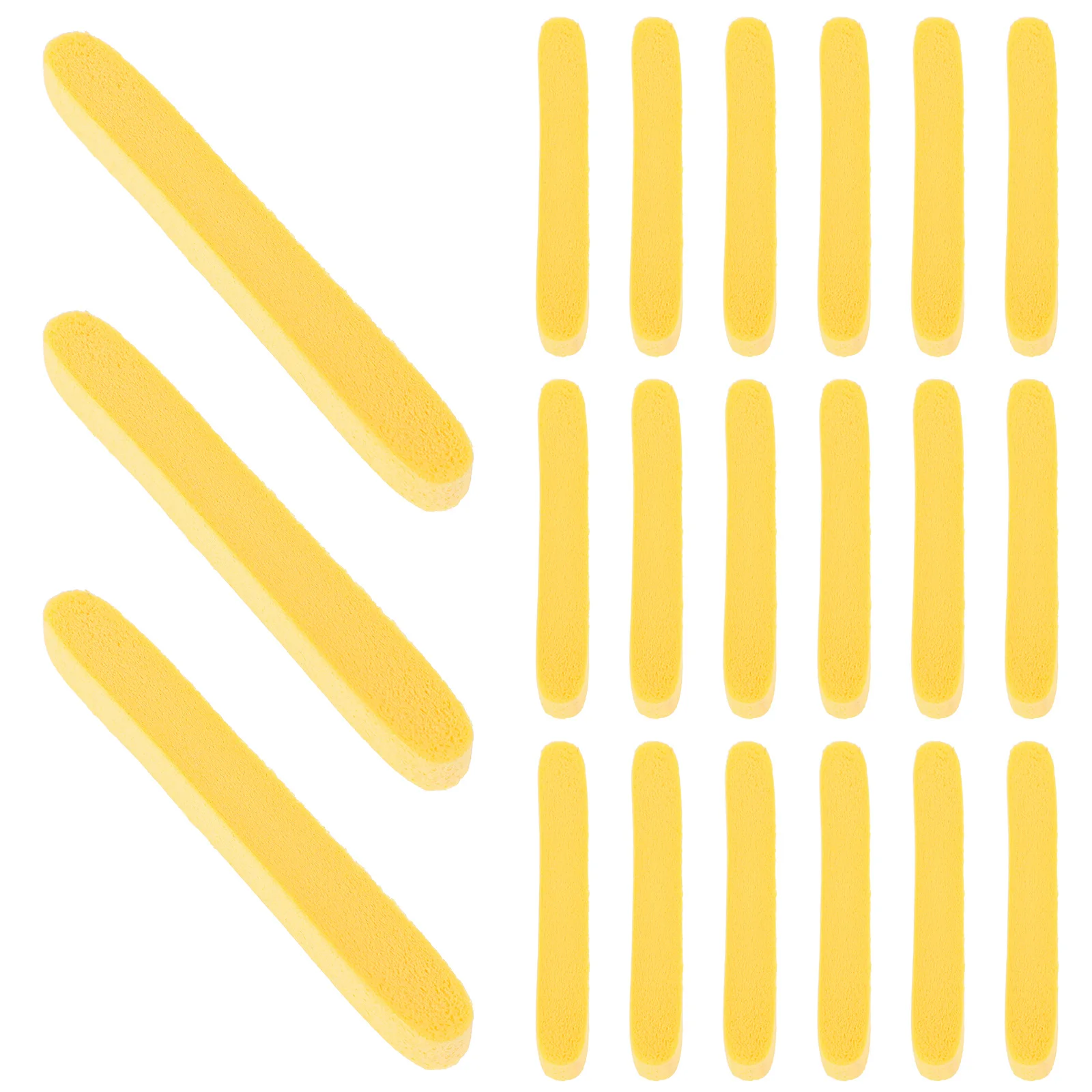 50 Stück komprimierte Gesichtsschwämme, natürliche gelbe Schwämme zur Make-up-Entfernung, Gesichtsreinigung, Peeling-Pads