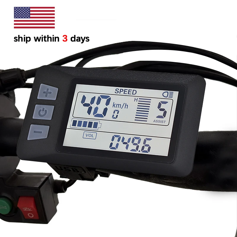 

[Haytrix-US] EBike Display LCD Screen Speedometer for Bicycle Computer Fatbike Scherm and Scooter Accessories