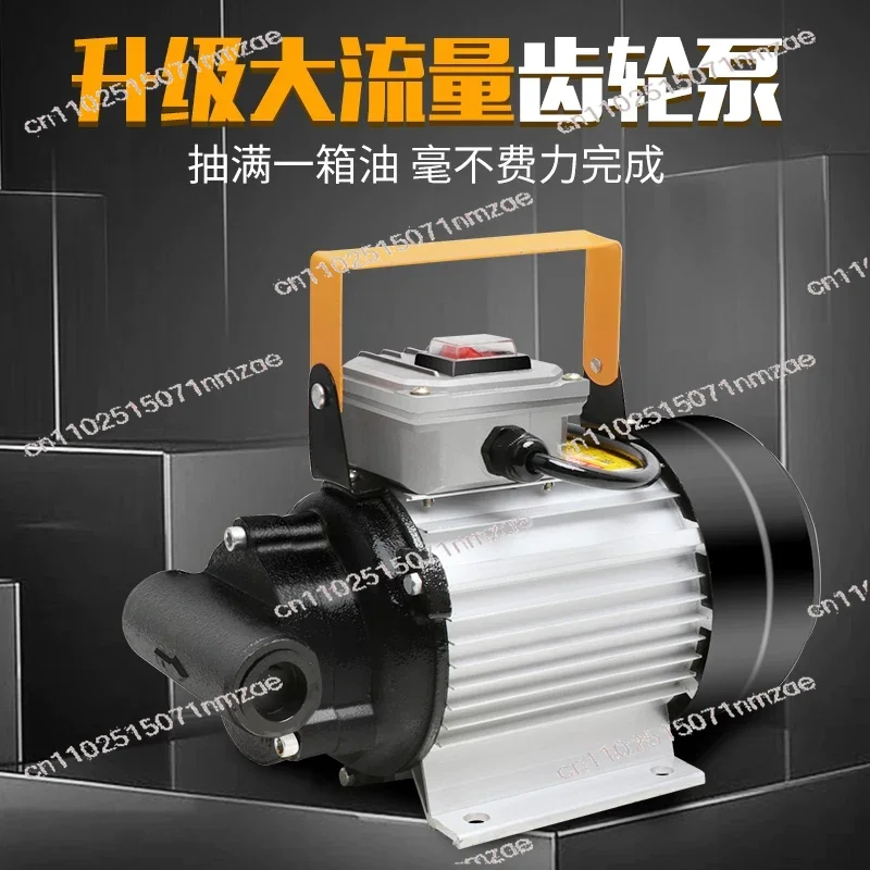 12V/24V/220V Portable Electric Gear Pump High Viscosity Micro Unloading Pump for Diesel Hydraulic Oil Sump