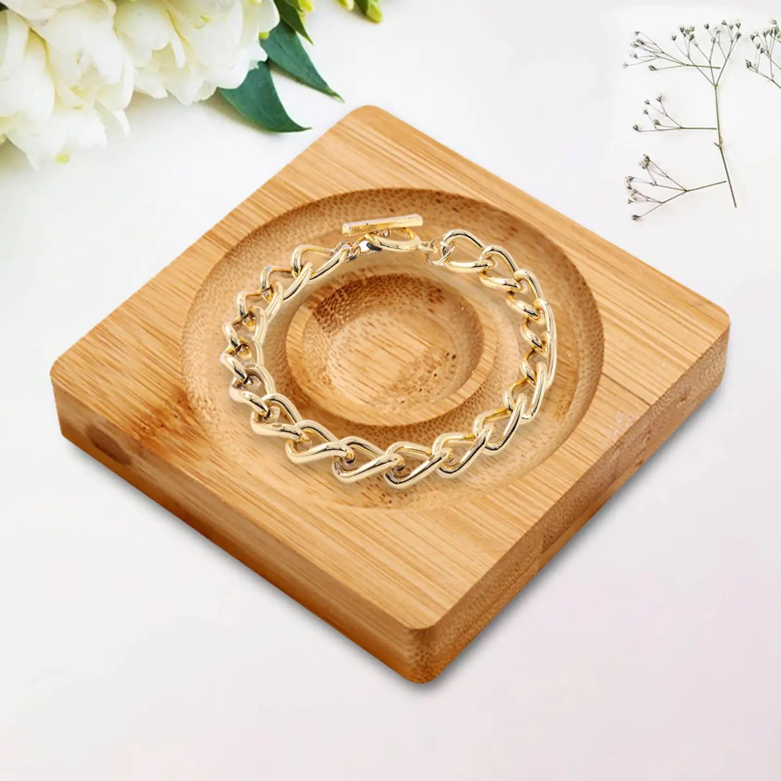 Bamboo Bracelet Bangle Display Tray Birthday Gift Rack for Shop Store Retail