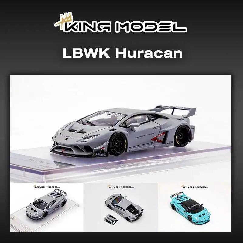 

King в наличии 1:64 LBWK Huracan с открытым капюшоном, литая под давлением диорама, модель автомобиля, коллекция игрушек