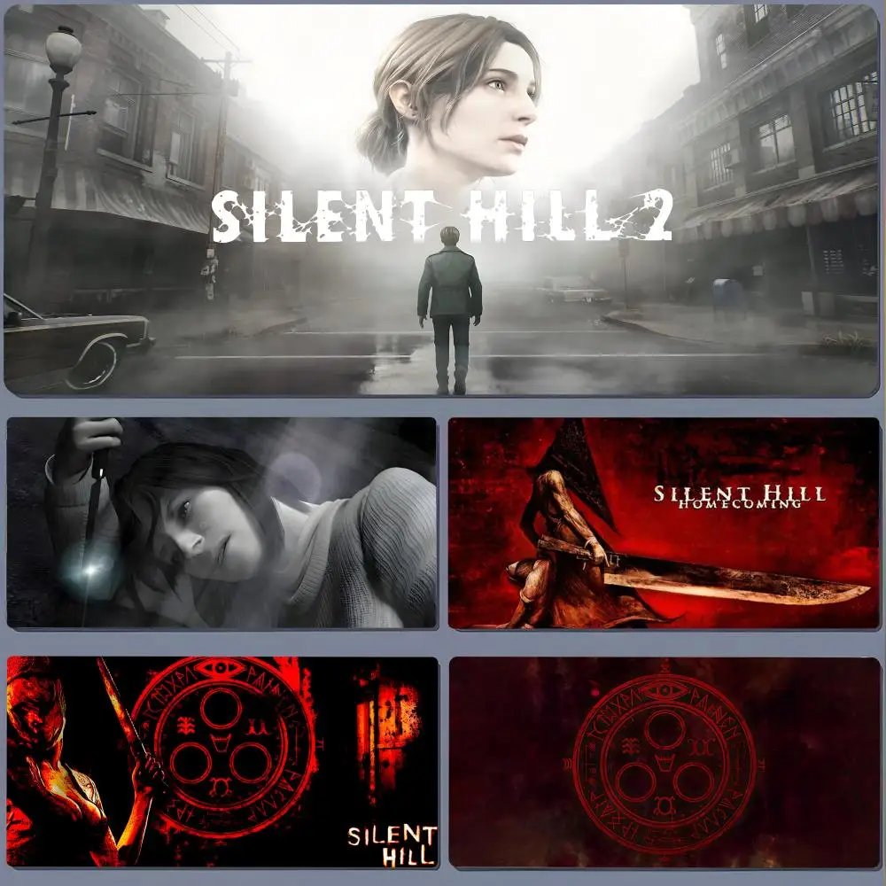 Silent Hill 2 Pyramid Head Nurse Mouse Pad Gaming Laptops Mousepad Gamer Keyboard Mat Desk Protector Anime Cartoon Mouse Pads