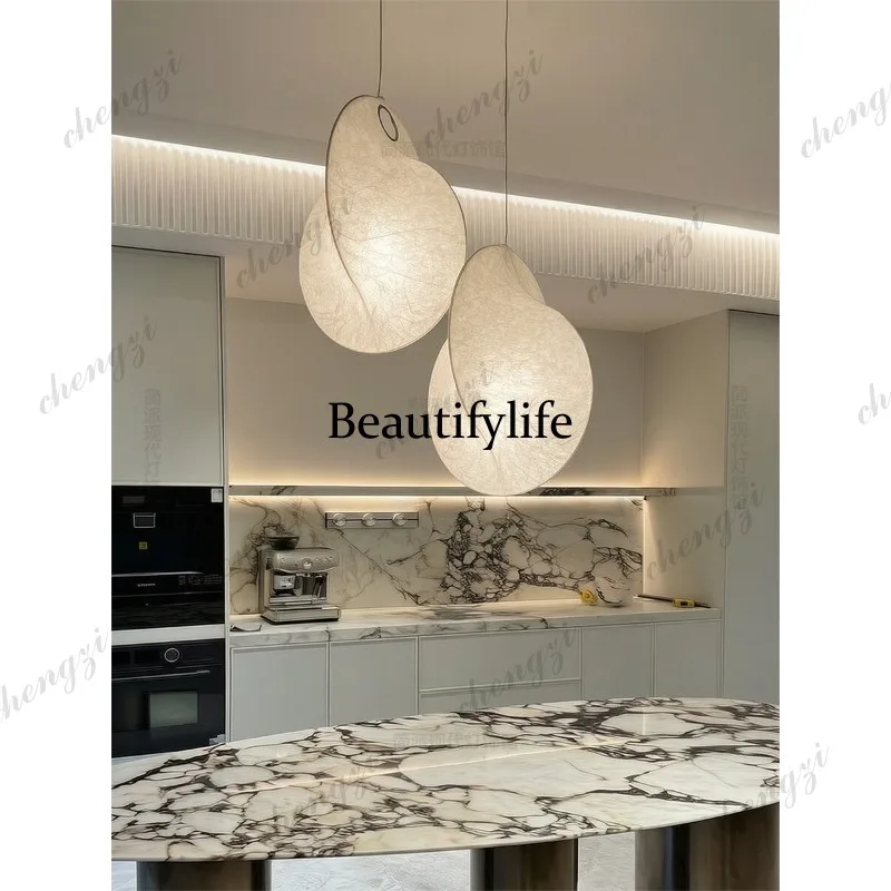 French dining room chandelier art silk lamp wabi-sabi wind advanced sense living room bedroom atmosphere bar lamp