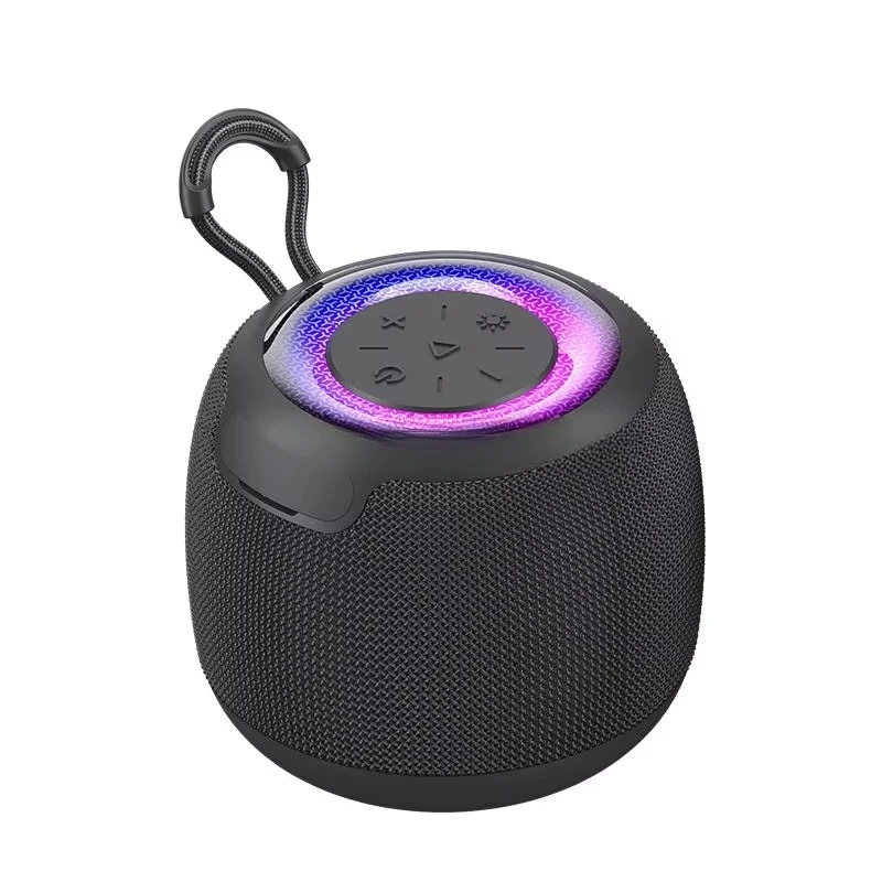 Portable Home Theater Speaker RGB LED IPX4 Waterproof 1200mAh Battery for 5.2 Dual Connection Mode, Outdoor and Home Use