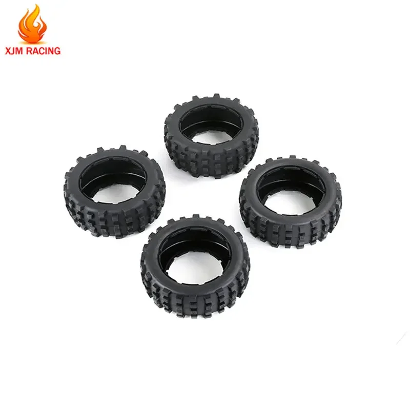 Knobby 전면 후면 휠 타이어 스킨 4 개/대 1/5 HPI ROVAN BAJA KM ROFUN BAHA 5T 5SC 5FT LOSI DBXL 트럭 RC 자동차 부품