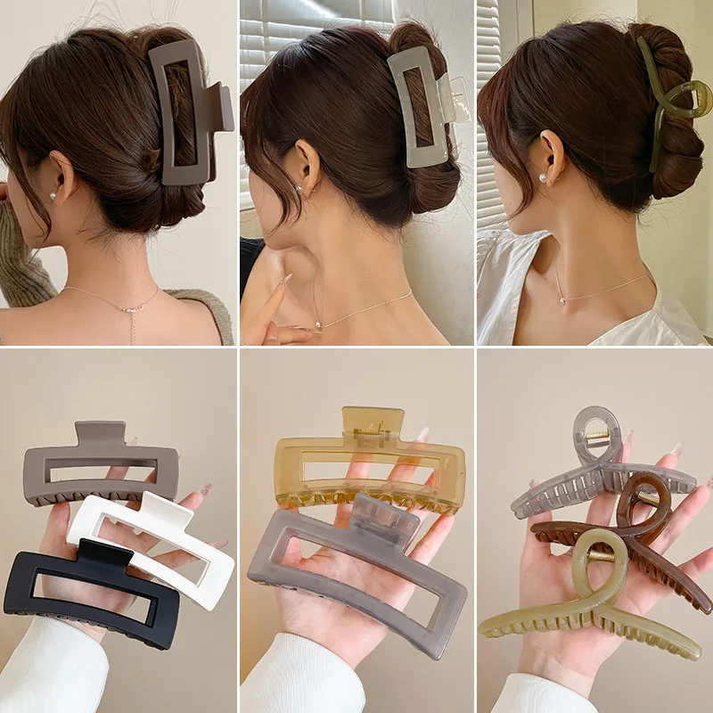 61pcs Set Korea Hair Bands Hair Claws Grab Hair Clip Large Intestine Hairpins Side Clip Elasticity Headbands Hair Accessories
