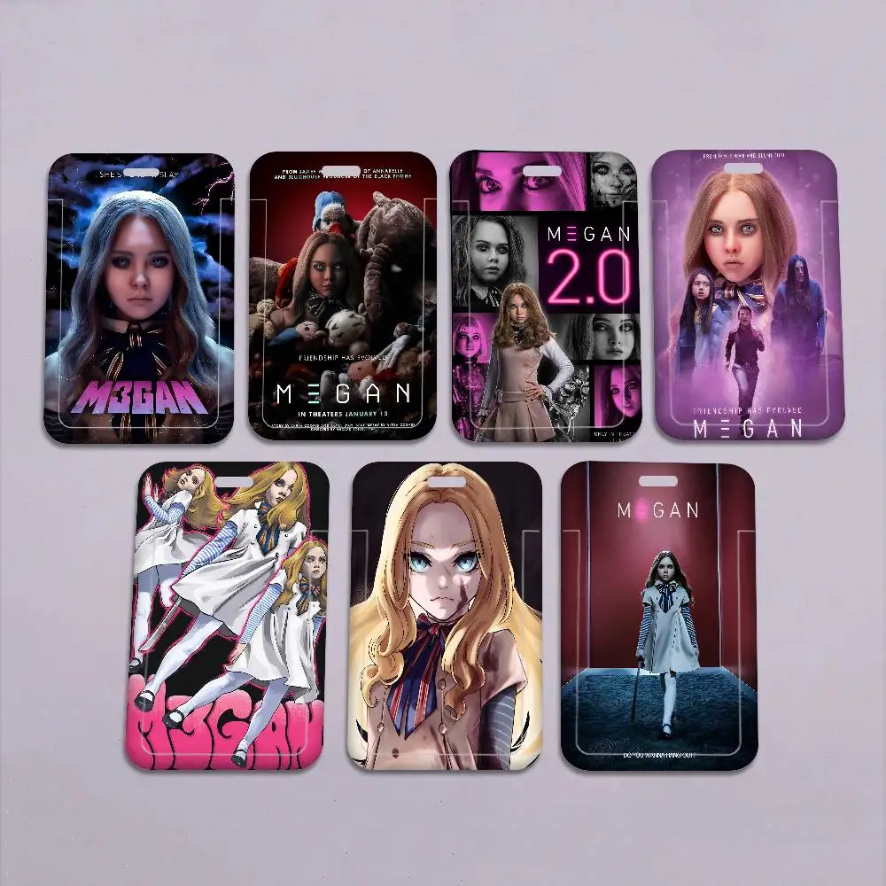 

Movie MEGAN 1pc Credit Card Holders Bank Card Neck Strap Card Bus ID Holder Students Identity Badge With Lanyard