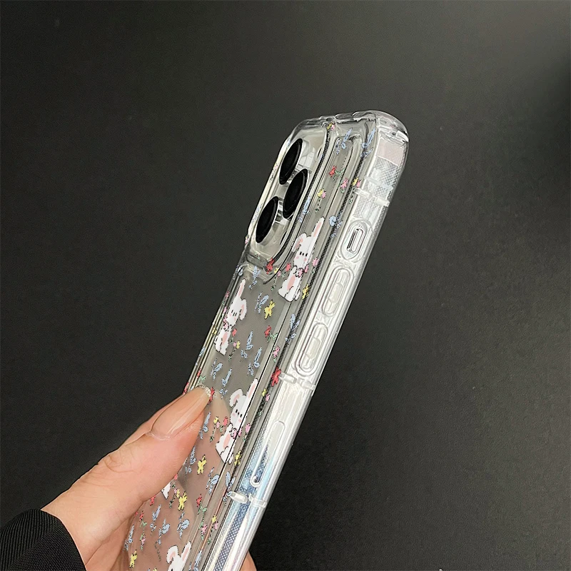 Casing bantalan pencegahan musim gugur J1574, jenis bantal untuk IPhone 11 12 13 14 Pro Max 6 6s 7 8 Plus X XR XS Max 12 Mini, casing penutup TPU lembut DIY