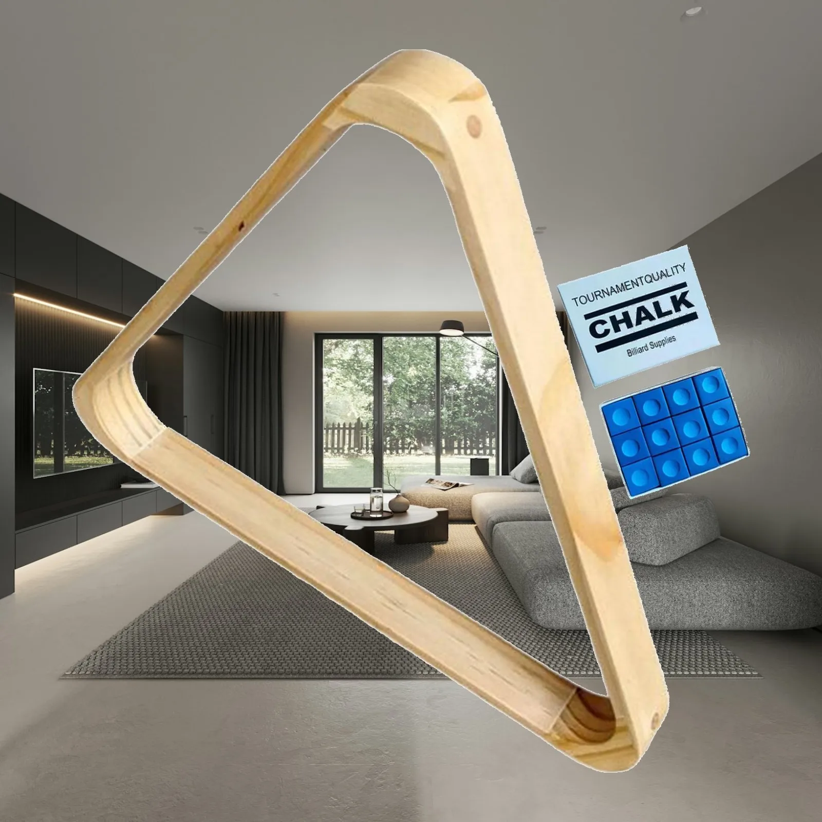 

Professional Billiard Ball Rack Triangle Wood Holder Pool Table Supplies for Snooker Accessories