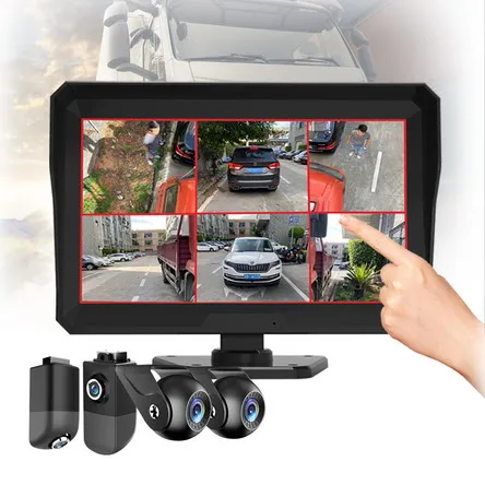 6 Channel 10 Inch Touch Screen Monitoring for Bus Truck RV Video Recording DVR 1080P Reverse