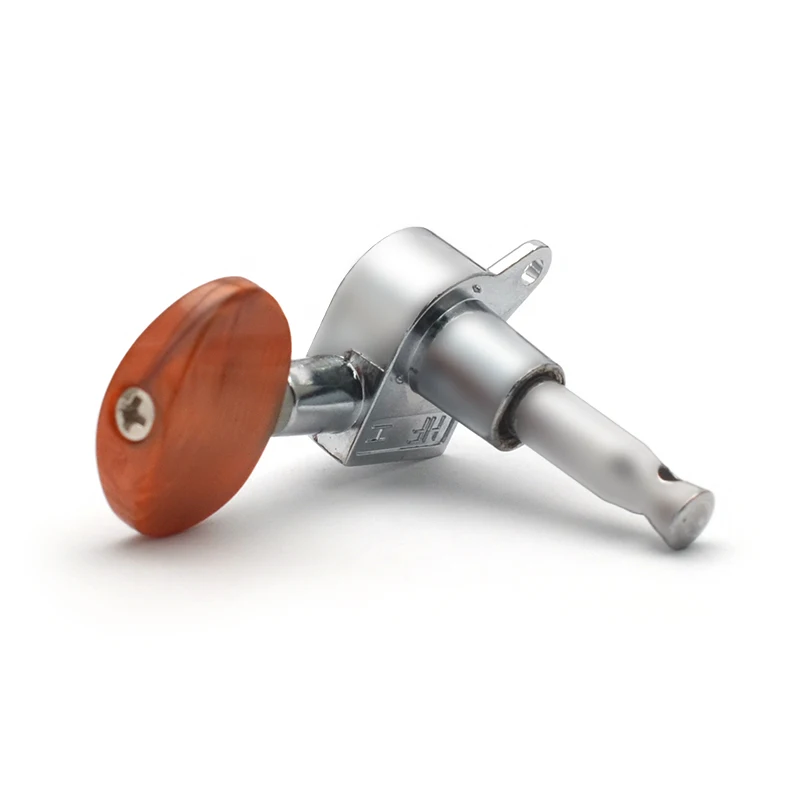 Best Offer Big Oval Button Sealed-gear String Tuning Peg Tuner Machine Head for Acoustic Electric Guitar Chrome