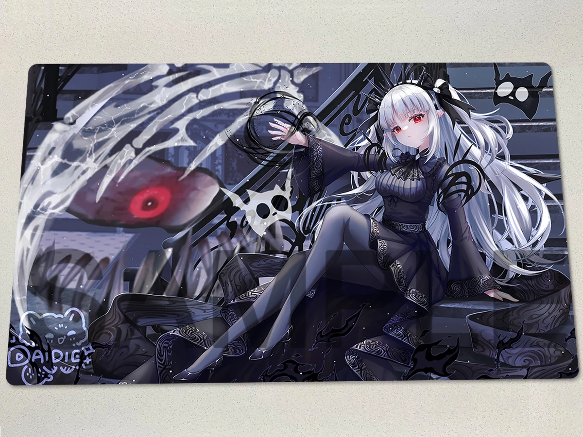 

YuGiOh Playmat A Bao A Qu, The Lightless Shadow TCG CCG Mat Board Game Duel Trading Card Game Mat Mouse Pad Free Bag 600x350x2mm