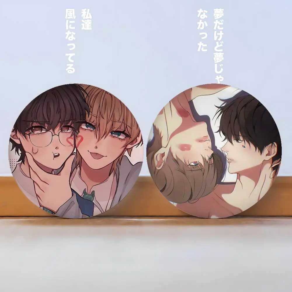 Cirrus BAEK Skylar YEON Badges Peripheral Lapel Pins Tinplate Round Brooch For Shoulder Bag Accessories Souvenir Gifts