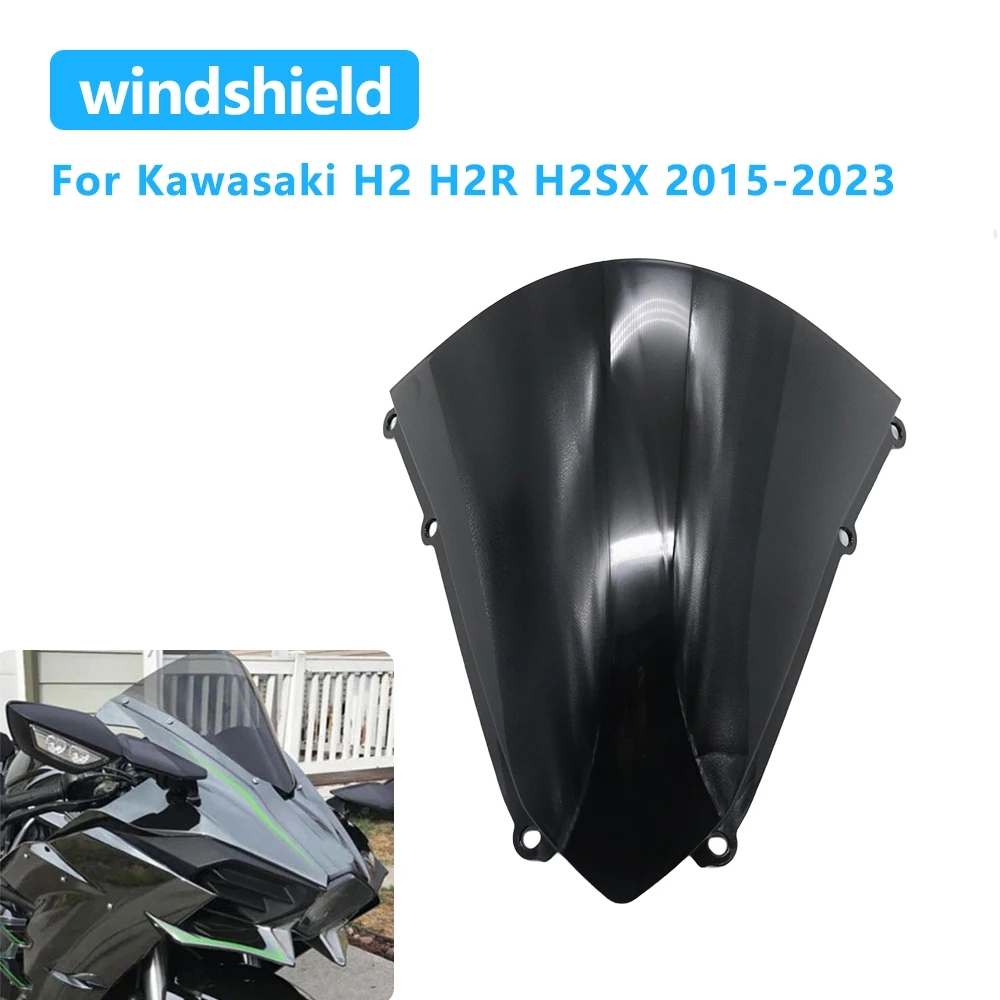 

Для Kawasaki H2 H2R H2SX 2015-2023 лобовое стекло ветровые дефлекторы экран двойной пузырь аксессуары для мотоциклов