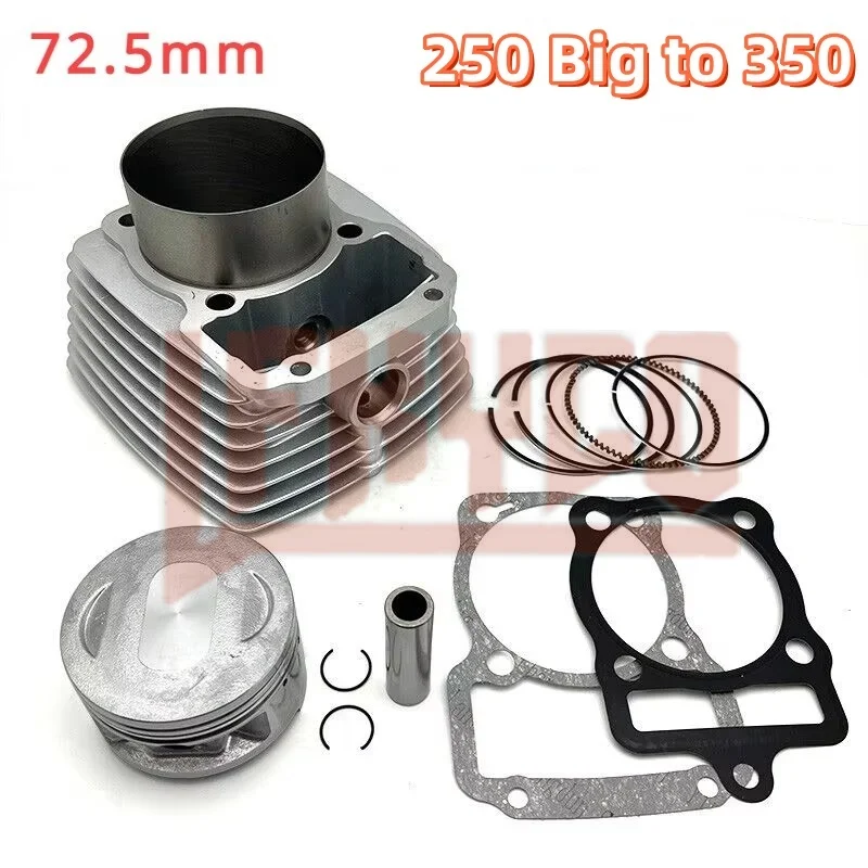 Motocykl 72.5mm Moto Cylinder silnika 350CC zestaw uszczelek tłoka zestaw silnik do CG250 CG 250 CG350 Motoblock części do sprzętu ATV