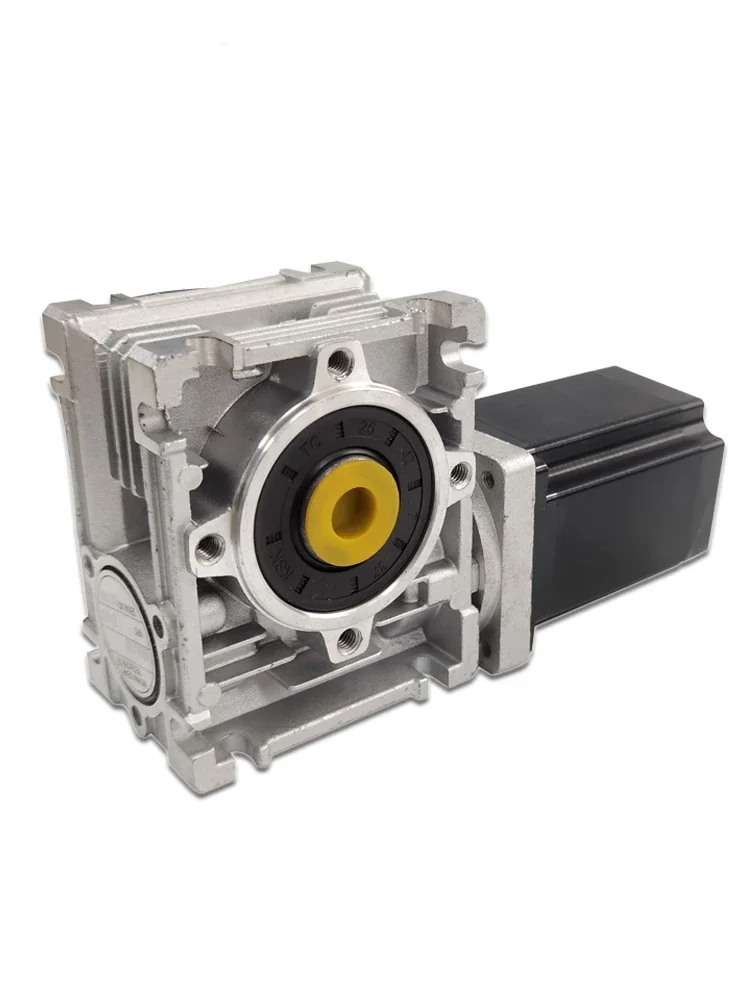 Worm gear reducer motor integrated 57 stepper motor vertical 90 degrees output large torque self-locking