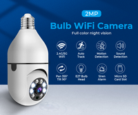 2MP 1080P V360pro/V380/Tuya/iCsee APP E27 PTZ IP Dome Camera Full Color AI Humanoid Detection Home Security CCTV Baby Monitor