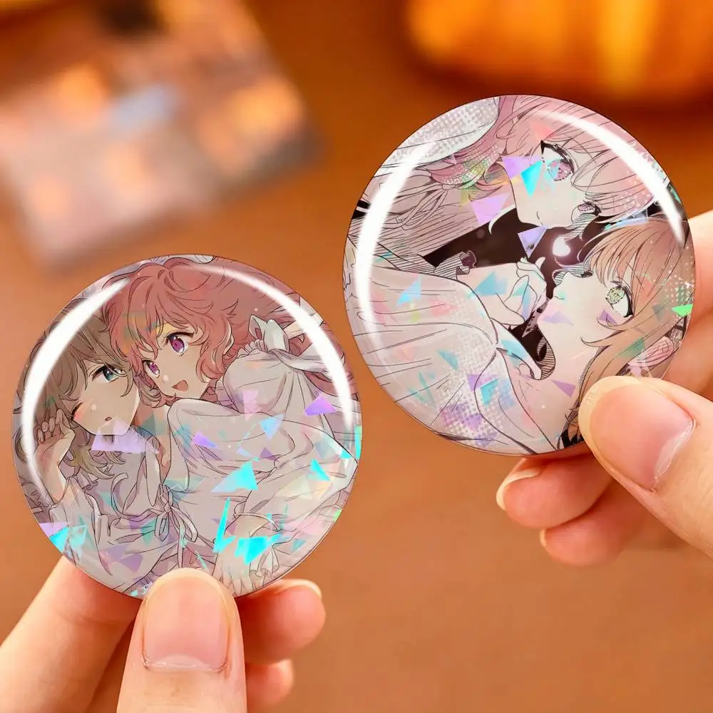 Kimishinu Sheena Totsuki Mimi Kagari Seiran Lizzy Ari Custom Tinplate Round Button Badge Pins Brooches