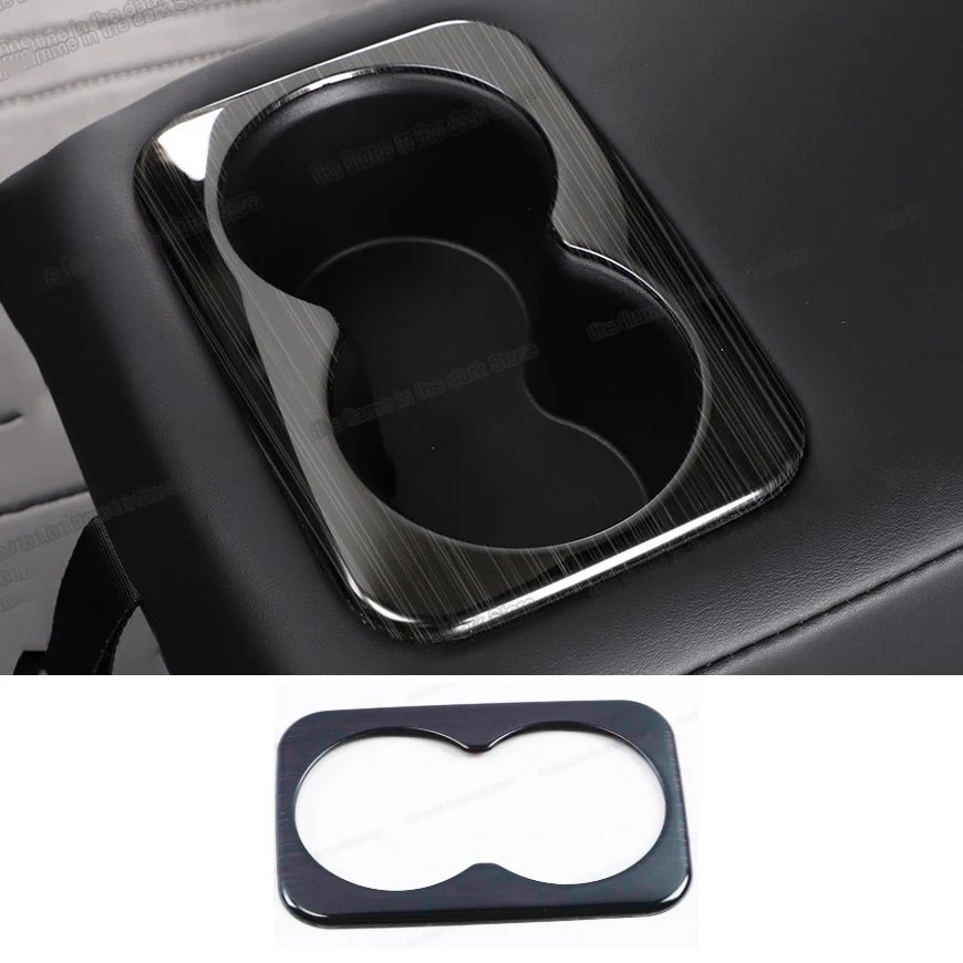 

stainless steel car rear seat amrest cup holder frame trims water for jetour x70 2018 2019 2020 accessories auto styling